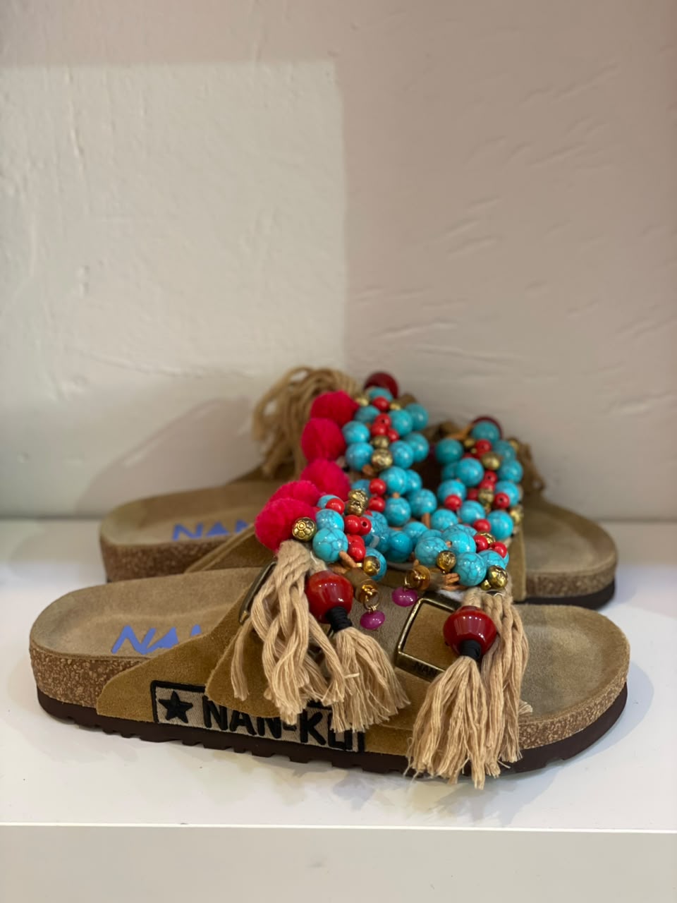 Sandalias exclusivas NAN-KU modelo 6 Rojas